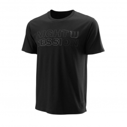 Wilson Night Session Tech T-shirt Wra815601 Black