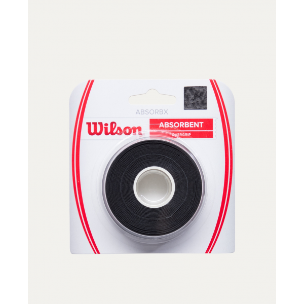 Wilson Absorbx black overgrip 3pack