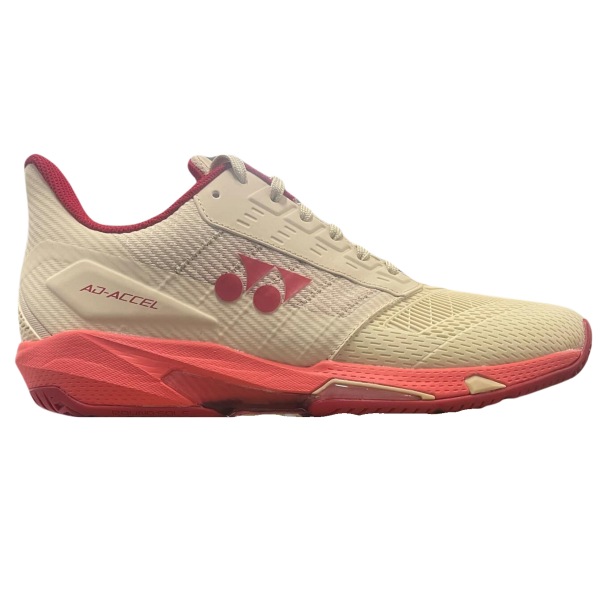 Yonex AD Accel All Court 2025 Beige Pink Womens Tennis Shoes