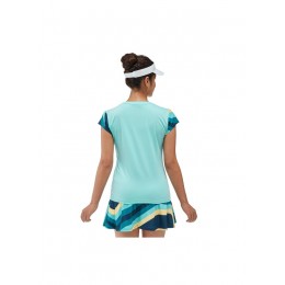 Yonex Ao 2024 Crew Neck Shirt 20754ex Cyan Ladies