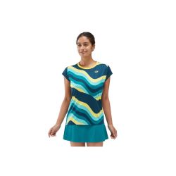 Yonex Ao 2024 Crew Neck Shirt 20755ex Indigo Ladies