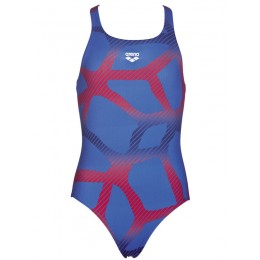 Arena Spider 1 Piece 000095-724 Royal Girls Swimsuit 