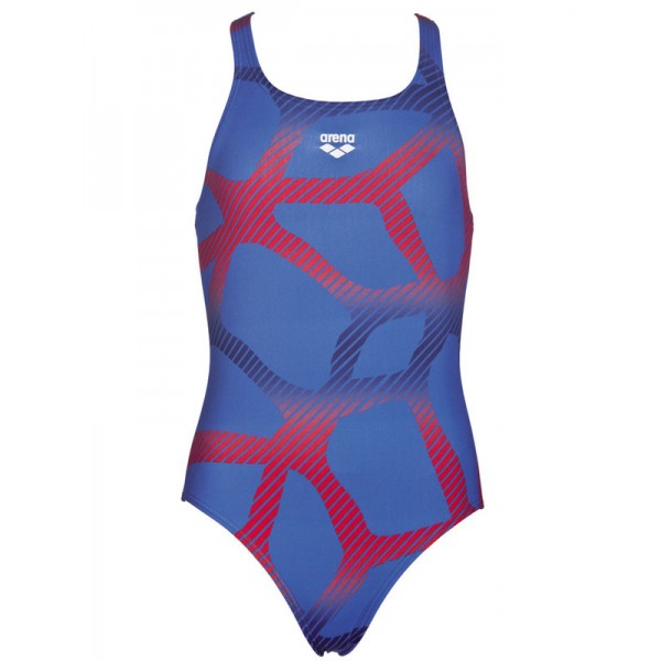 Arena Spider 1 Piece 000095-724 Royal Girls Swimsuit 