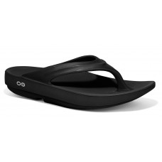 OOFOS OOLALA THERAPEUTIC THONG BLACK WOMENS