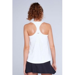 Eleven Race Day Tank 100 White Ladies Tennis Top