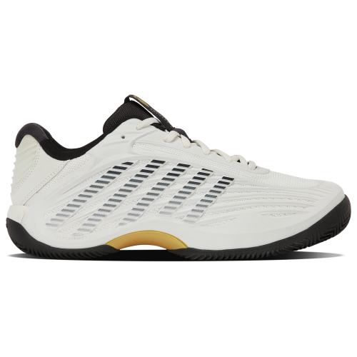 K-Swiss Hypercourt Express 3 Clay 04604-109 White/Gold Mens Tennis Shoes K-Swiss Hypercourt Express 3 Clay 04604-109 White/Gold Mens Tennis Shoes