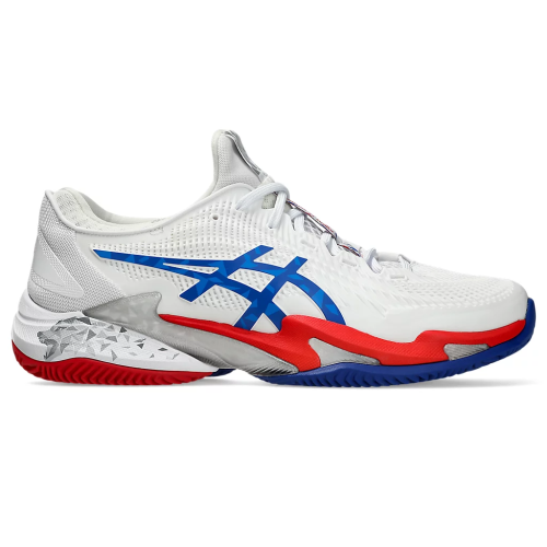 Asics Court FF3 Novak Clay 1041A499-100 White Mens Tennis Shoes