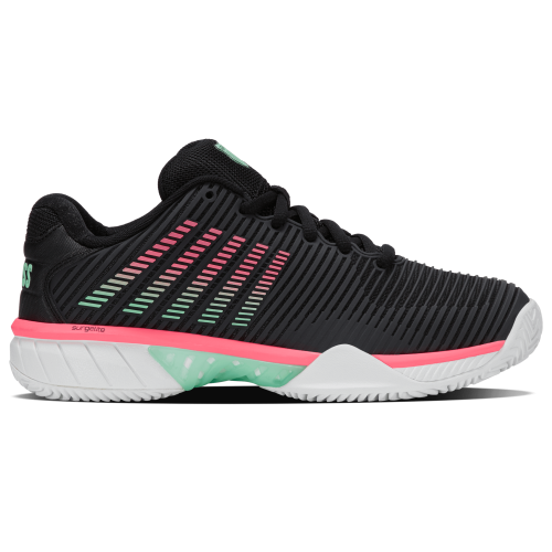 K-Swiss Hypercourt Express 2 Clay 96614-037 Black Womens Tennis Shoes