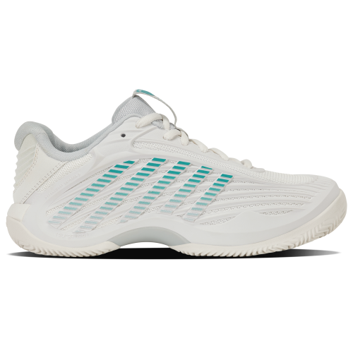 K-Swiss Hypercourt Express 3 Clay 94604-110 White/Baltic Womens Tennis Shoes K-Swiss Hypercourt Express 3 Clay 94604-110 White/Baltic Womens Tennis Shoes