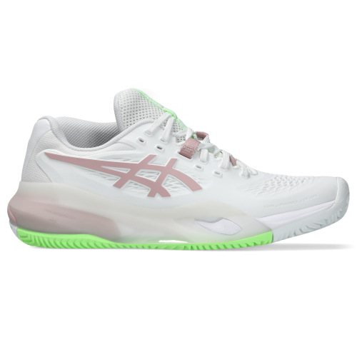 Asics Gel Resolution X Clay 1042A277-104 White Womens Tennis Shoes