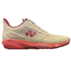 Yonex AD Accel All Court 2025 Beige Pink Womens Tennis Shoes