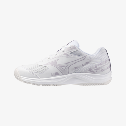 Mizuno Stealth star 3 white junior netball shoe