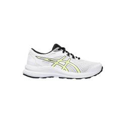 Asics Contend 8 GS 1014A259-105 White Junior Running Shoe