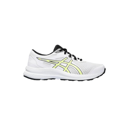 Asics Contend 8 GS 1014A259-105 White Junior Running Shoe Asics Contend 8 GS 1014A259-105 White Junior Running Shoe