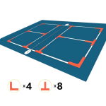 FCX Pickleball Court Markers