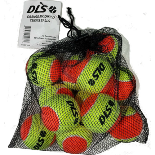 LUFT Stage 2 Orange 2-Tone Low Compression Tennis Balls (12-Pack)