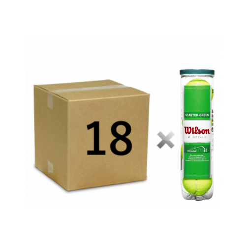 WILSON Starter Green Dot 4-Ball – 72 Ball Box