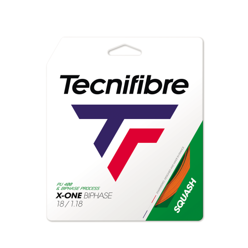 Tecnifibre Biphase 118mm 9.7m Orange Squash String Tecnifibre Biphase 118mm 9.7m Orange Squash String