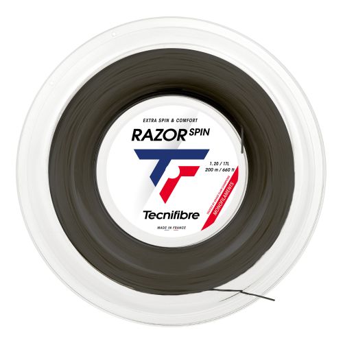 Tecnifibre Razorspin 1.20mm 200m Reel Black Tecnifibre Razorspin 1.20mm 200m Reel Black