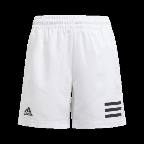 Adidas Club 3 Stripe Short JI9253 White Junior Tennis Shorts
