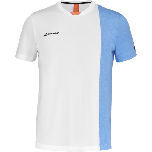 Babolat Play Crew Neck Tee White/Blue Heather – Boys Babolat Play Crew Neck Tee White/Blue Heather – Boys
