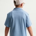 Nike Sportswear Club Big Kids' Knit Short‑Sleeve Polo – IF2841‑486 Work Blue