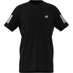 Adidas Club 3Stripe Tee JI9250 Black Boys Tennis T Shirt