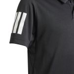 Adidas Club 3‑Stripe Polo – JI9263 Black (Junior Boys)