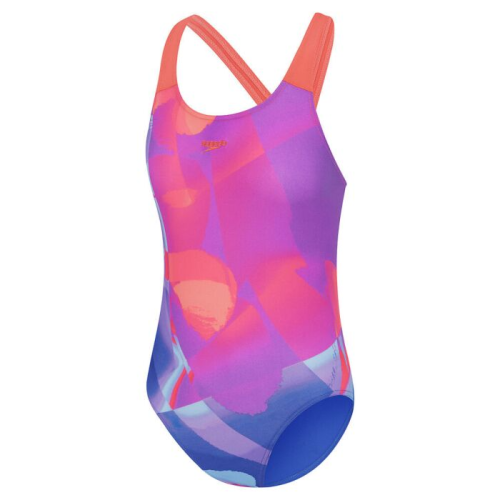 Speedo Digitall Allover Powerback 8/00373418166 Cobalt Pop Girls Swimmers