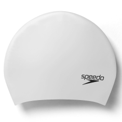 Speedo Long Hair Cap Grey Metallic