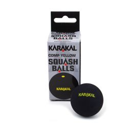 Karakal Single Yellow Dot 2-Pack Squash Balls