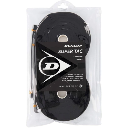 Dunlop Super Tac 30pack overgrip Black Dunlop Super Tac 30pack overgrip Black