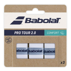 BABOLAT Pro Tour 2.0 White Overgrip 3 Pack