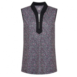 Sporte Leisure Meadow Ladies Golf Sleeveless Polo SS23LT138 Black