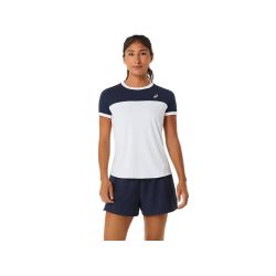 Asics Court SS Top 2042a262-102 White Womens Tennis
