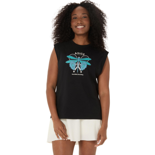 Asics Game Seasonal Graphic Top 2042A393-001 Black Women's