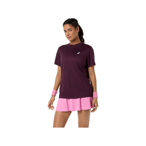 Asics Court SS Top 2042A371-500 Dark Aubergine Womens