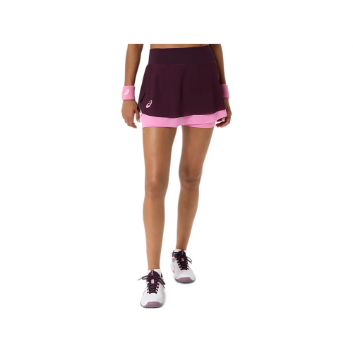 Asics Match Mesh Skirt 2042A455-500 Dark Aubergine Womens Tennis Skirt