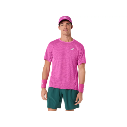 Asics Match Jacquard SS Top 2041A391-700 Digital Sakura Mens