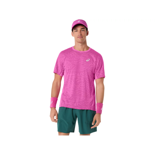 Asics Match Jacquard SS Top 2041A391-700 Digital Sakura Mens