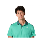 Asics Court Polo 2041A340-303 Aurora Green Mens Tennis Shirt Asics Court Polo 2041A340-303 Aurora Green Mens Tennis Shirt