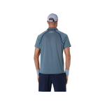 Asics Match Polo SS Top 2041A390-020 Ironclad Mens Tennis Asics Match Polo SS Top 2041A390-020 Ironclad Mens Tennis