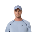 Asics Match SS Top 2041A392-400 Grey Blue Mens Tennis Shirt Asics Match SS Top 2041A392-400 Grey Blue Mens Tennis Shirt