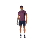 Asics Match Jacquard SS Top 2041A41-500 Dark Aubergine Mens Tennis Asics Match Jacquard SS Top 2041A41-500 Dark Aubergine Mens Tennis