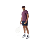 Asics Match Jacquard SS Top 2041A41-500 Dark Aubergine Mens Tennis Asics Match Jacquard SS Top 2041A41-500 Dark Aubergine Mens Tennis