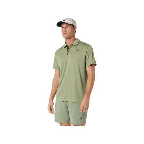 Asics Court Polo 2041A340-304 Khaki Green Mens Tennis Polo