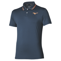 Mizuno Tennis Polo GAD502-13 Insignia Blue Mens Tennis Polo