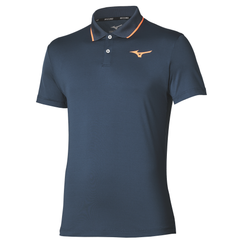 Mizuno Tennis Polo GAD502-13 Insignia Blue Mens Tennis Polo Mizuno Tennis Polo GAD502-13 Insignia Blue Mens Tennis Polo