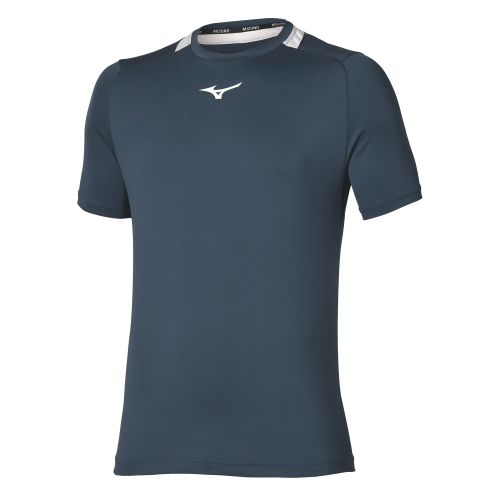Mizuno Tennis Core Tee GAA001-13 Insignia Blue Mens Tennis Shirt Mizuno Tennis Core Tee GAA001-13 Insignia Blue Mens Tennis Shirt
