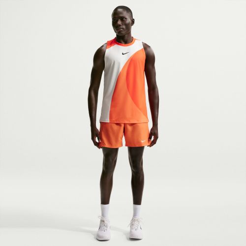 Nike NKCT DriFit Advantage Slam Tank Print MB IF1199-842 Turf Orange Mens Tennis